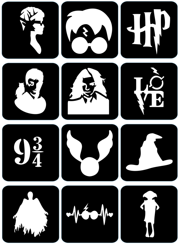 Harry Potter - ekspresowe szablony do tatuaży