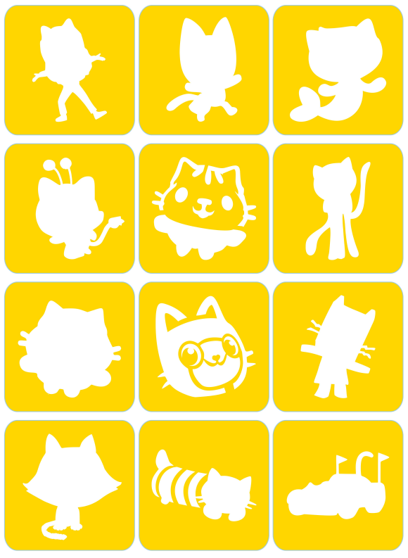 Koci Domek Gabi - ekspresowe szablony do tatuaży