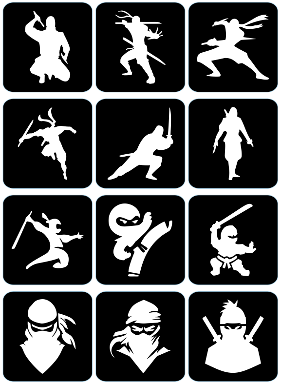 Ninja - ekspresowe szablony do tatuaży