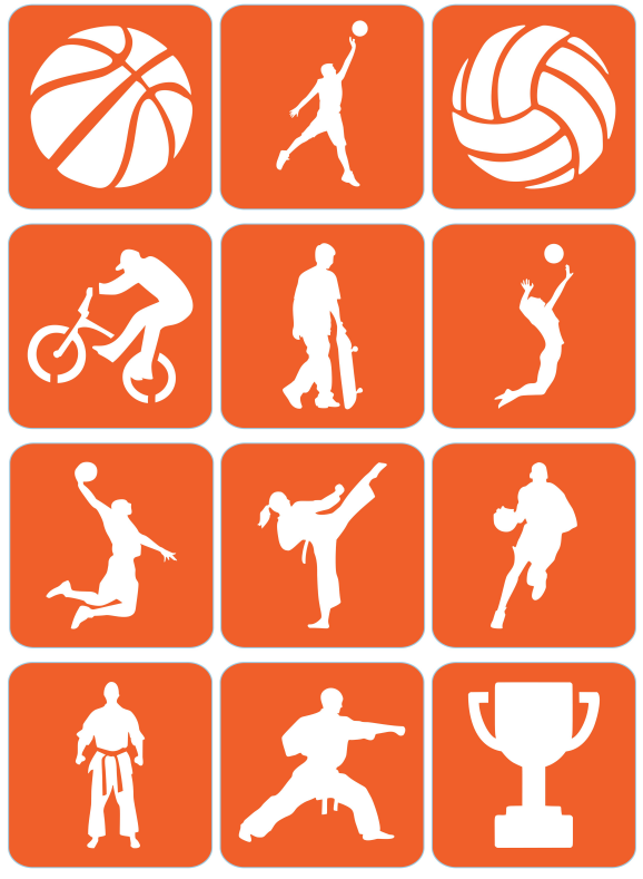 Sport - ekspresowe szablony do tatuaży