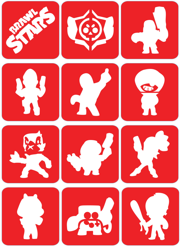 Brawl Stars - ekspresowe szablony do tatuaży