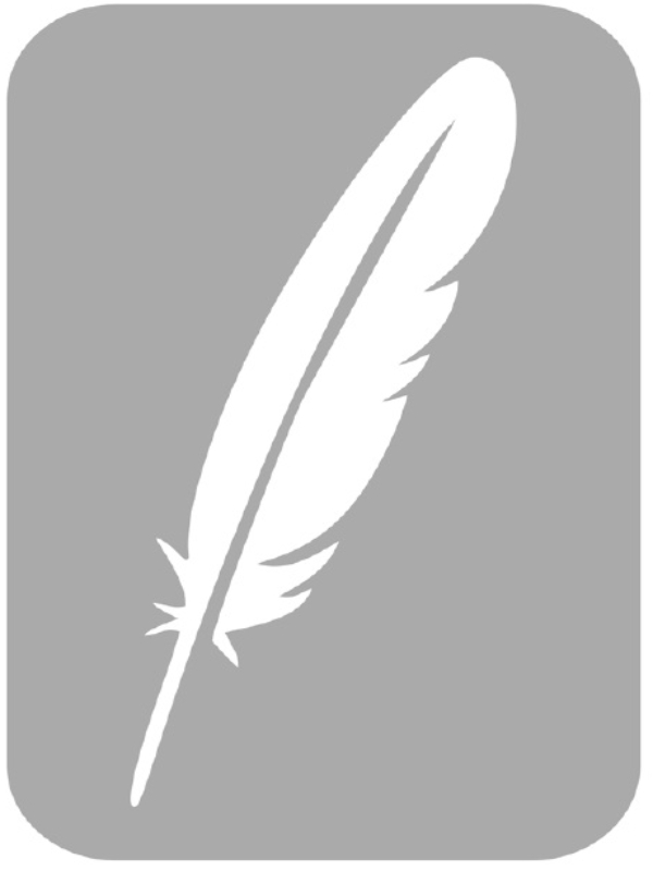 Szablon do tatuażu - Piórka 18K