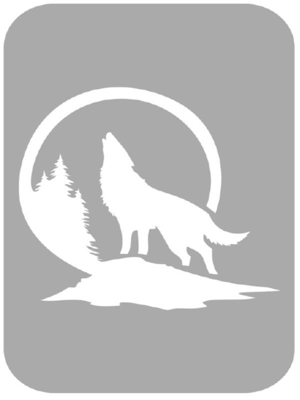 Szablon do tatuażu - Wilki 23M