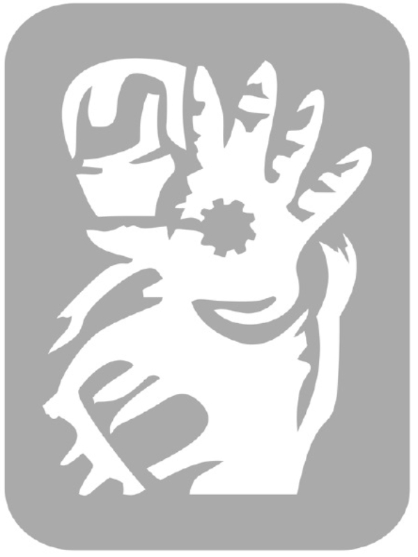 Szablon do tatuażu - Superbohaterowie 27O