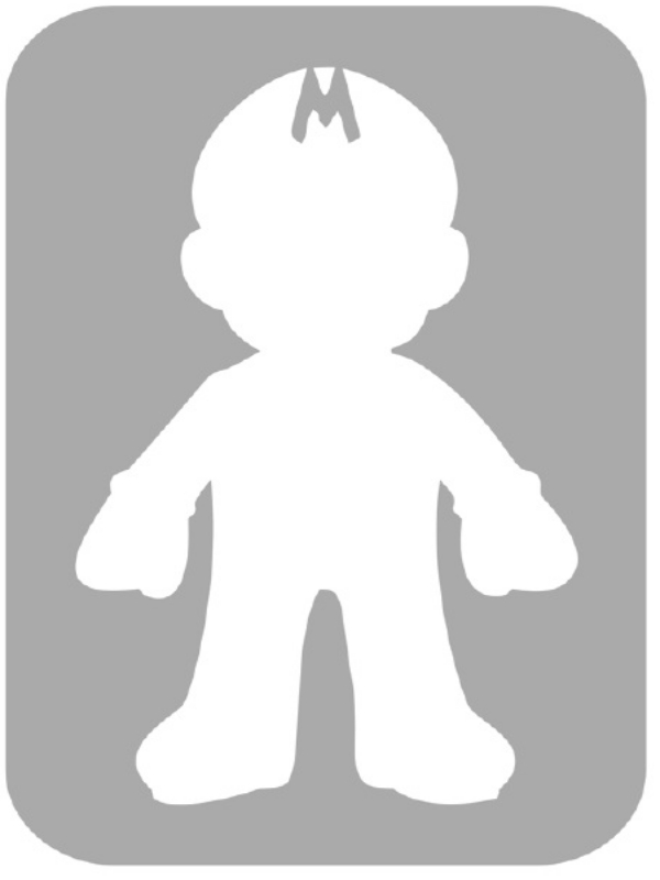 Szablon do tatuażu - Mario 39L