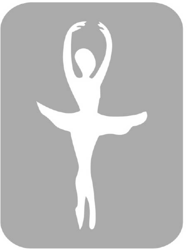 Szablon do tatuażu - Baletnica 9D