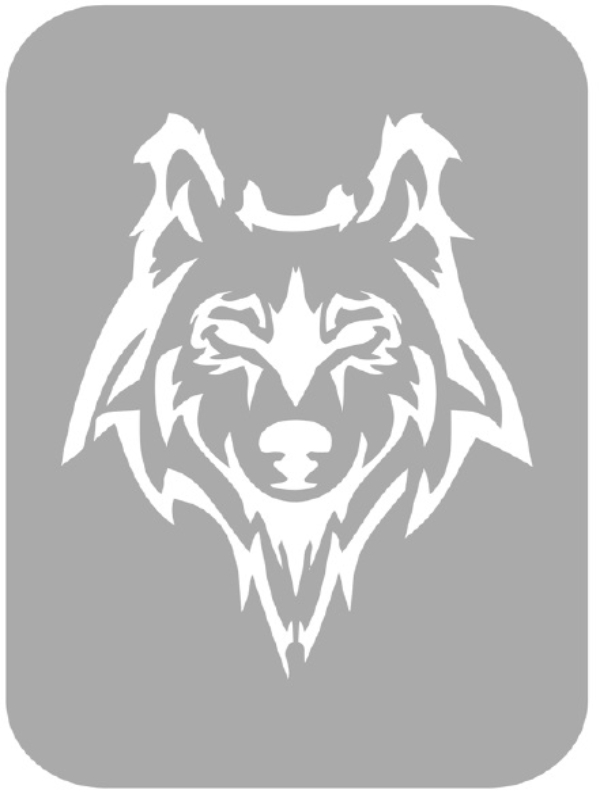 Szablon do tatuażu - Wilki 23H