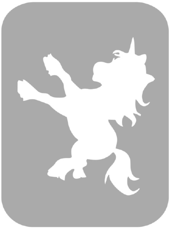 Szablon do tatuażu - Jednorożce 19P