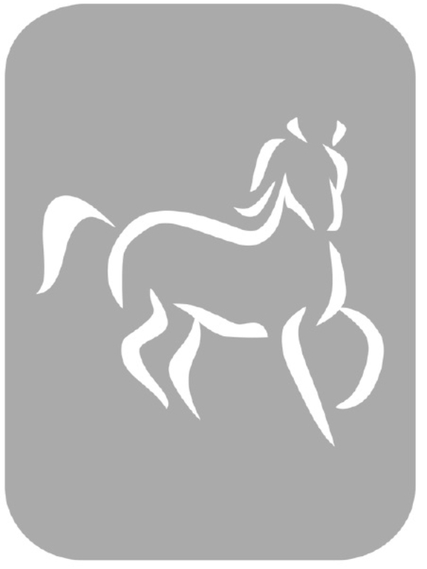 Szablon do tatuażu - Konie 20K