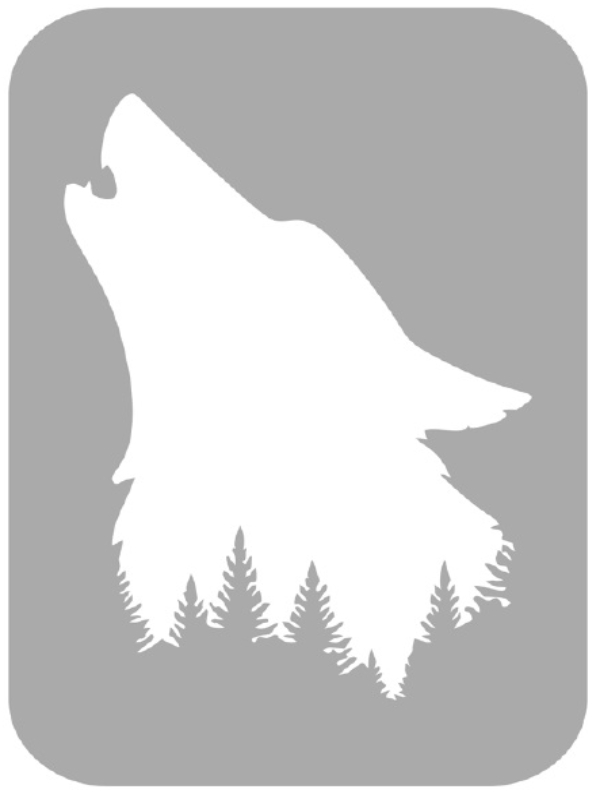 Szablon do tatuażu - Wilki 23O