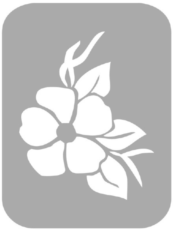 Szablon do tatuażu - Kwiaty 13J