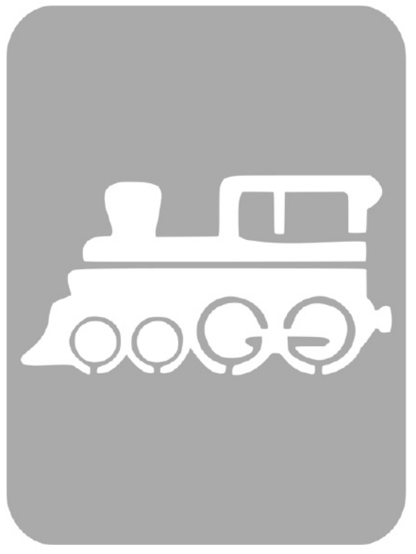 Szablon do tatuażu - Pociągi 40P