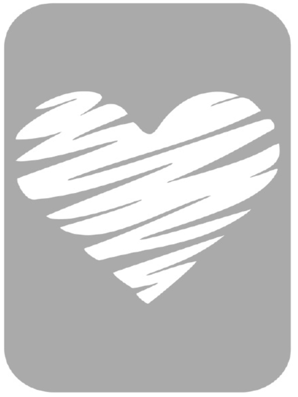 Szablon do tatuażu - Serca 46B