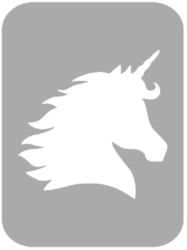 Szablon do tatuażu - Jednorożce 19J