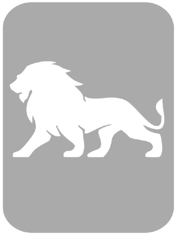 Szablon do tatuażu - Lwy 22C