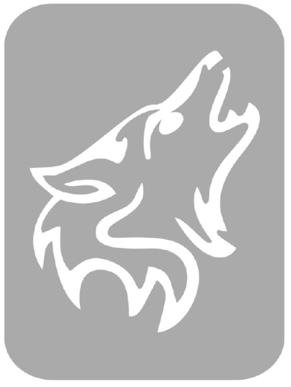 Szablon do tatuażu - Wilki 23E