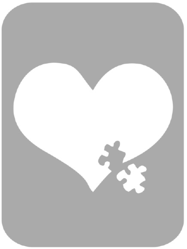 Szablon do tatuażu - Serca 46D