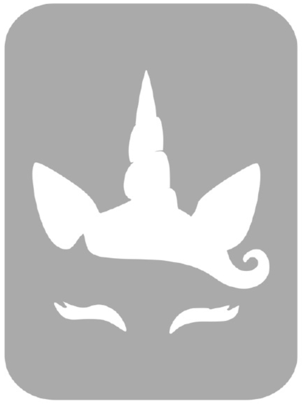 Szablon do tatuażu - Jednorożce 19H