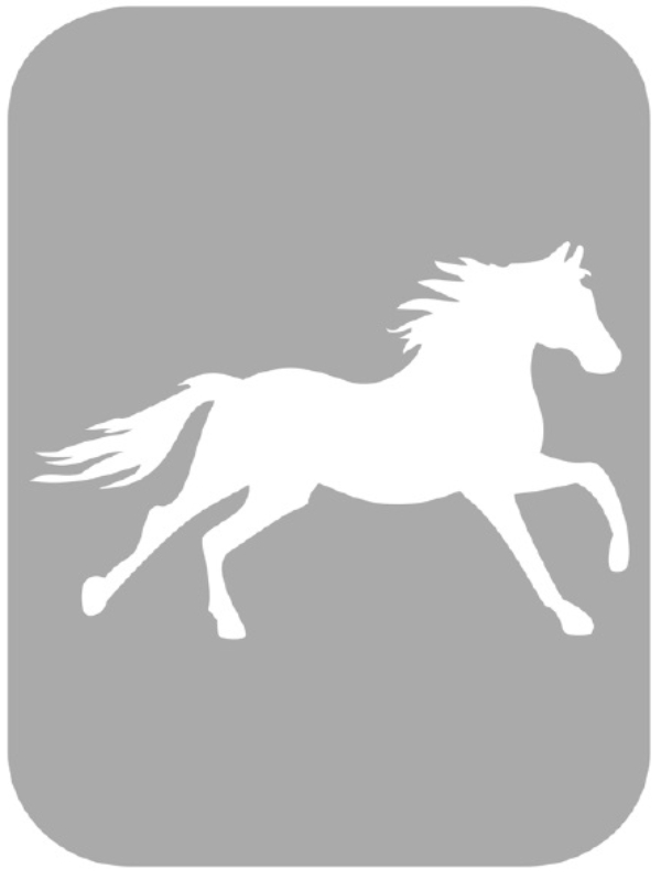 Szablon do tatuażu - Konie 20G