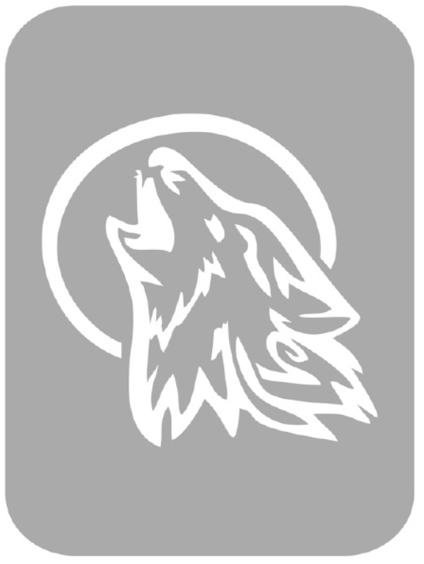 Szablon do tatuażu - Wilki 23C