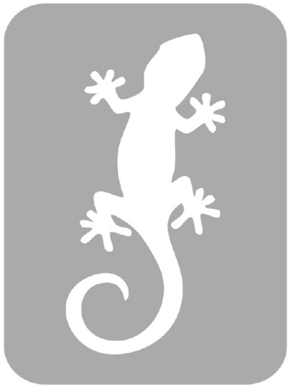 Szablon do tatuażu - Gady, płazy 35O