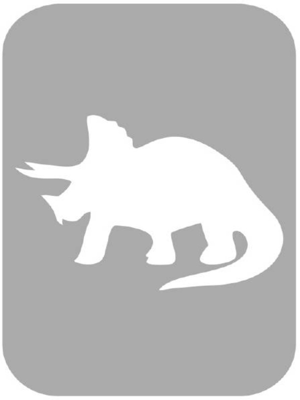 Szablon do tatuażu - Dinozaury 10N