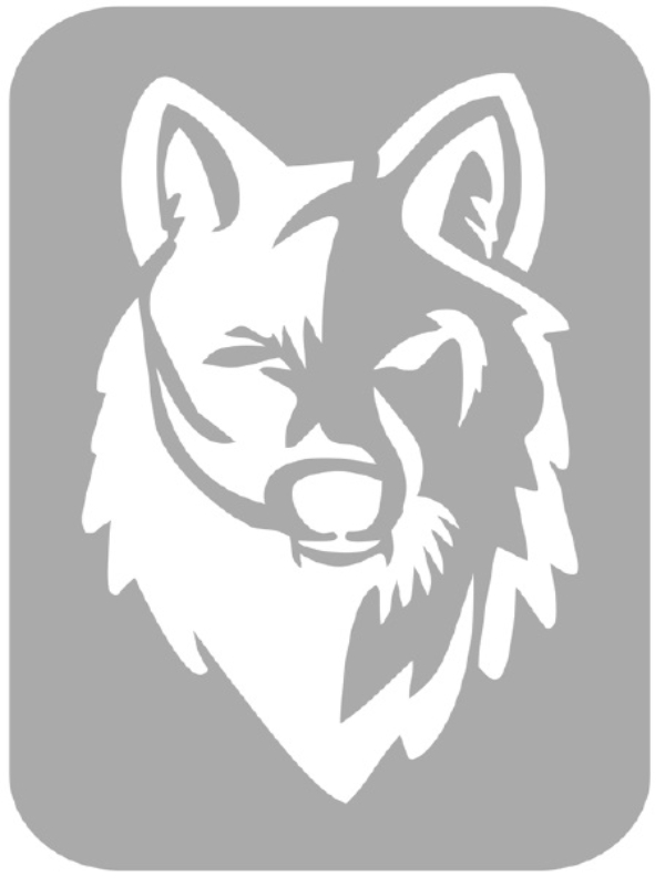 Szablon do tatuażu - Wilki 23B