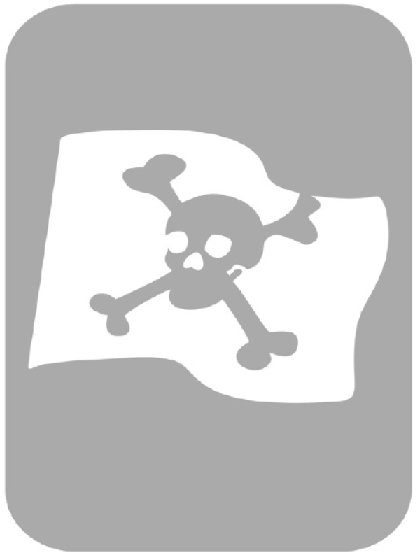 Szablon do tatuażu - Piraci 24N