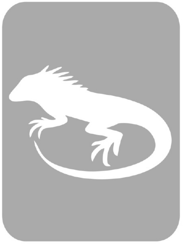 Szablon do tatuażu - Gady, płazy 35N