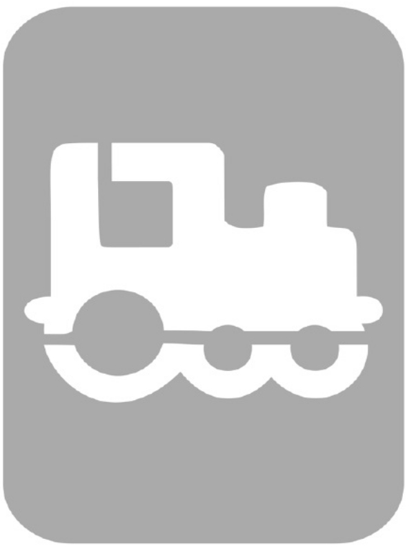 Szablon do tatuażu - Pociągi 40G