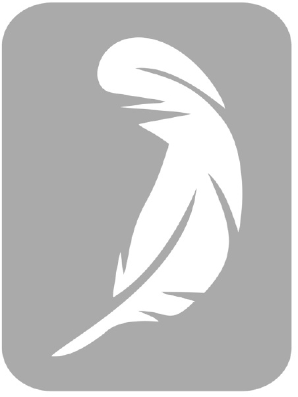 Szablon do tatuażu - Piórka 18L