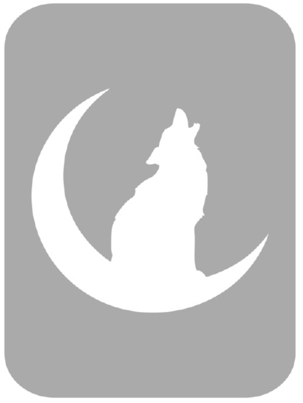 Szablon do tatuażu - Wilki 23L