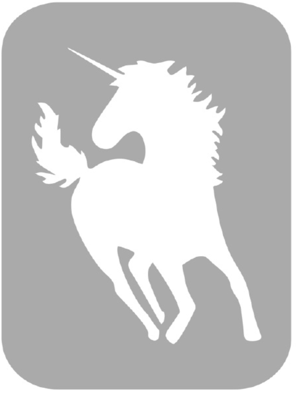 Szablon do tatuażu - Jednorożce 19N