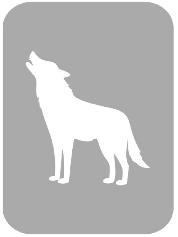 Szablon do tatuażu - Wilki 23P