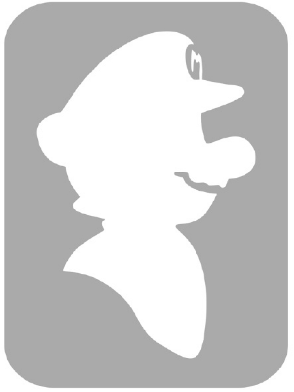 Szablon do tatuażu - Mario 39O