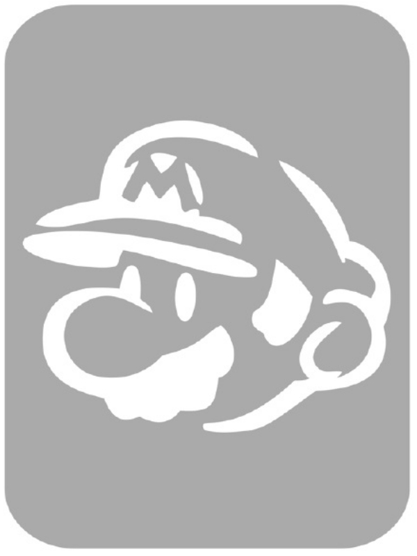 Szablon do tatuażu - Mario 39N