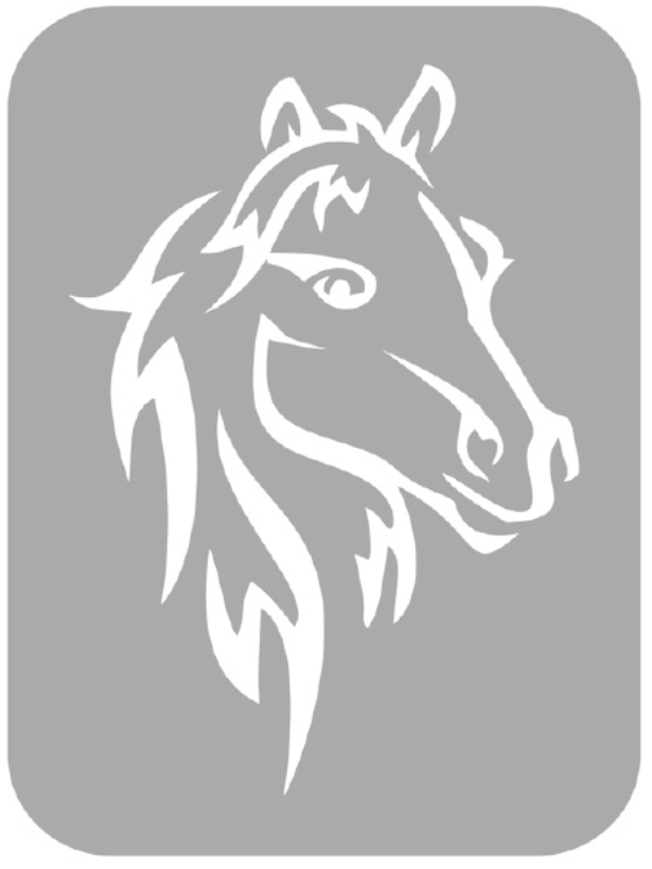 Szablon do tatuażu - Konie 20B