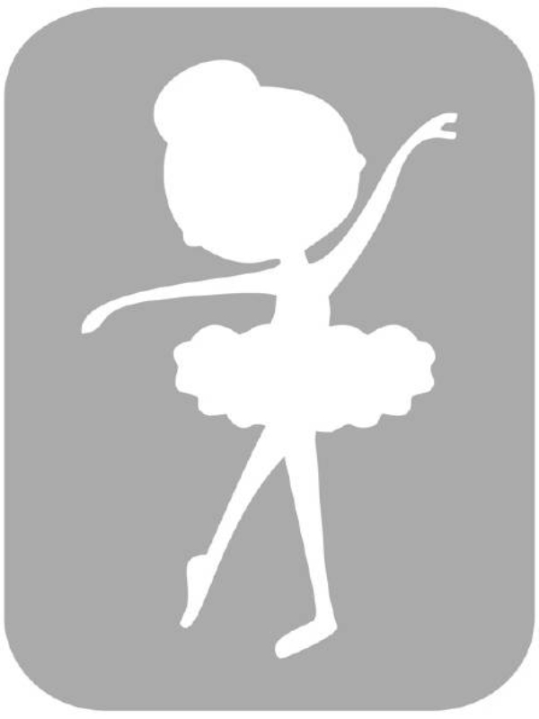 Szablon do tatuażu - Baletnica 9H