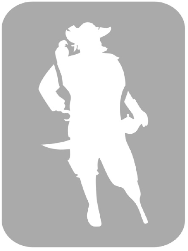 Szablon do tatuażu - Piraci 24G