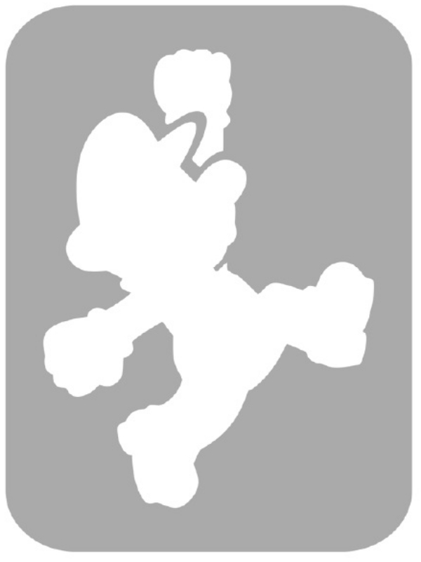 Szablon do tatuażu - Mario 39M