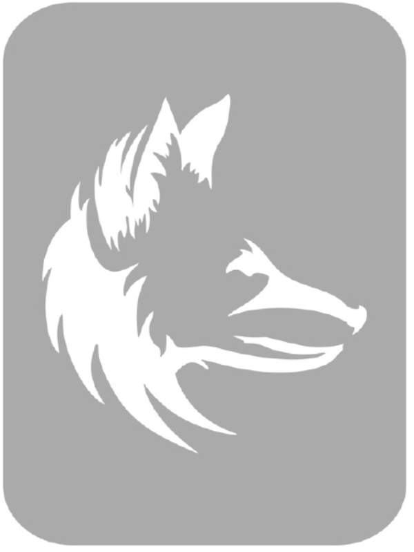 Szablon do tatuażu - Wilki 23G