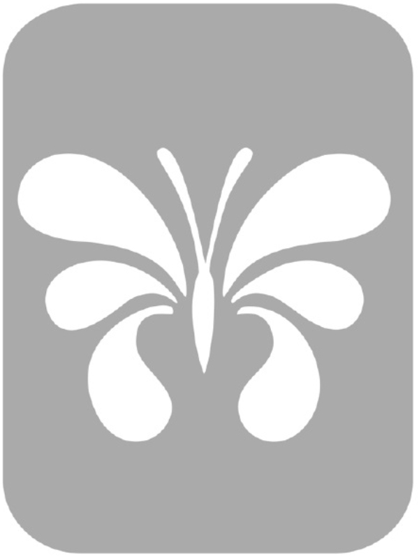 Szablon do tatuażu - Motyle 14K