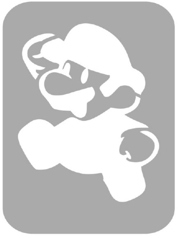 Szablon do tatuażu - Mario 39J