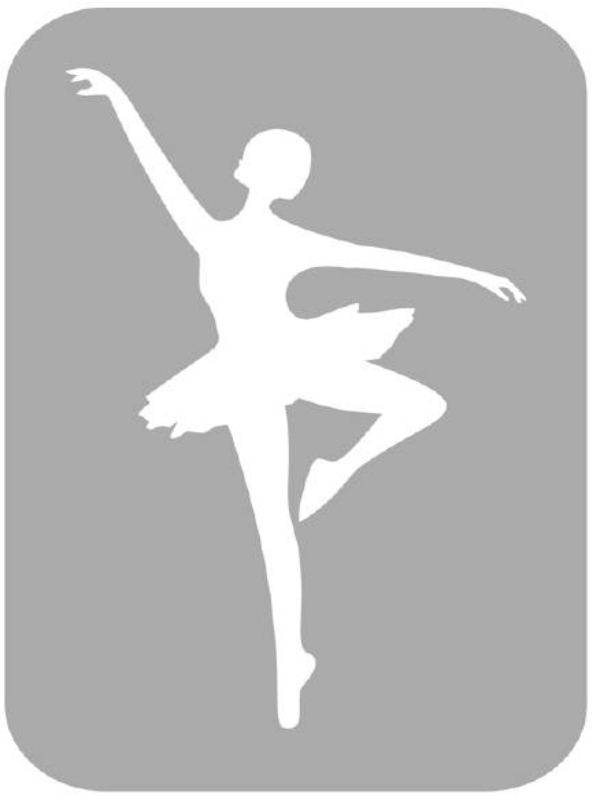 Szablon do tatuażu - Baletnica 9F