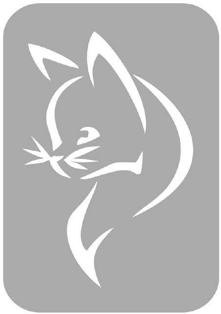 Szablon do tatuażu - Koty 12A