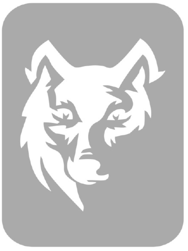 Szablon do tatuażu - Wilki 23A