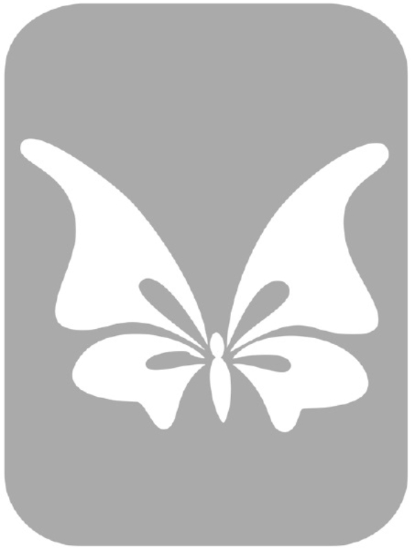 Szablon do tatuażu - Motyle 14F