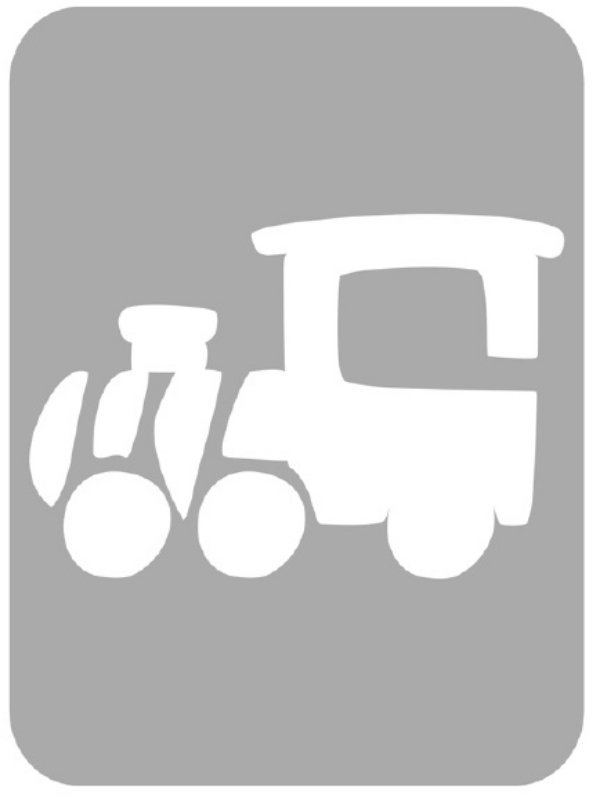 Szablon do tatuażu - Pociągi 40H