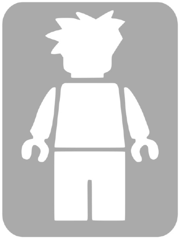 Szablon do tatuażu - Klocki Lego 15L