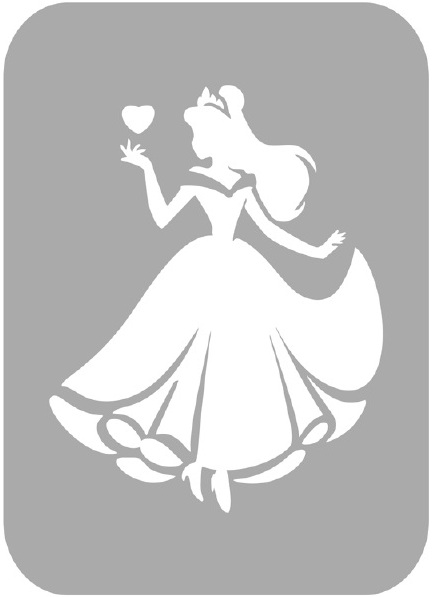 Szablon do tatuażu - Księżniczki 8A